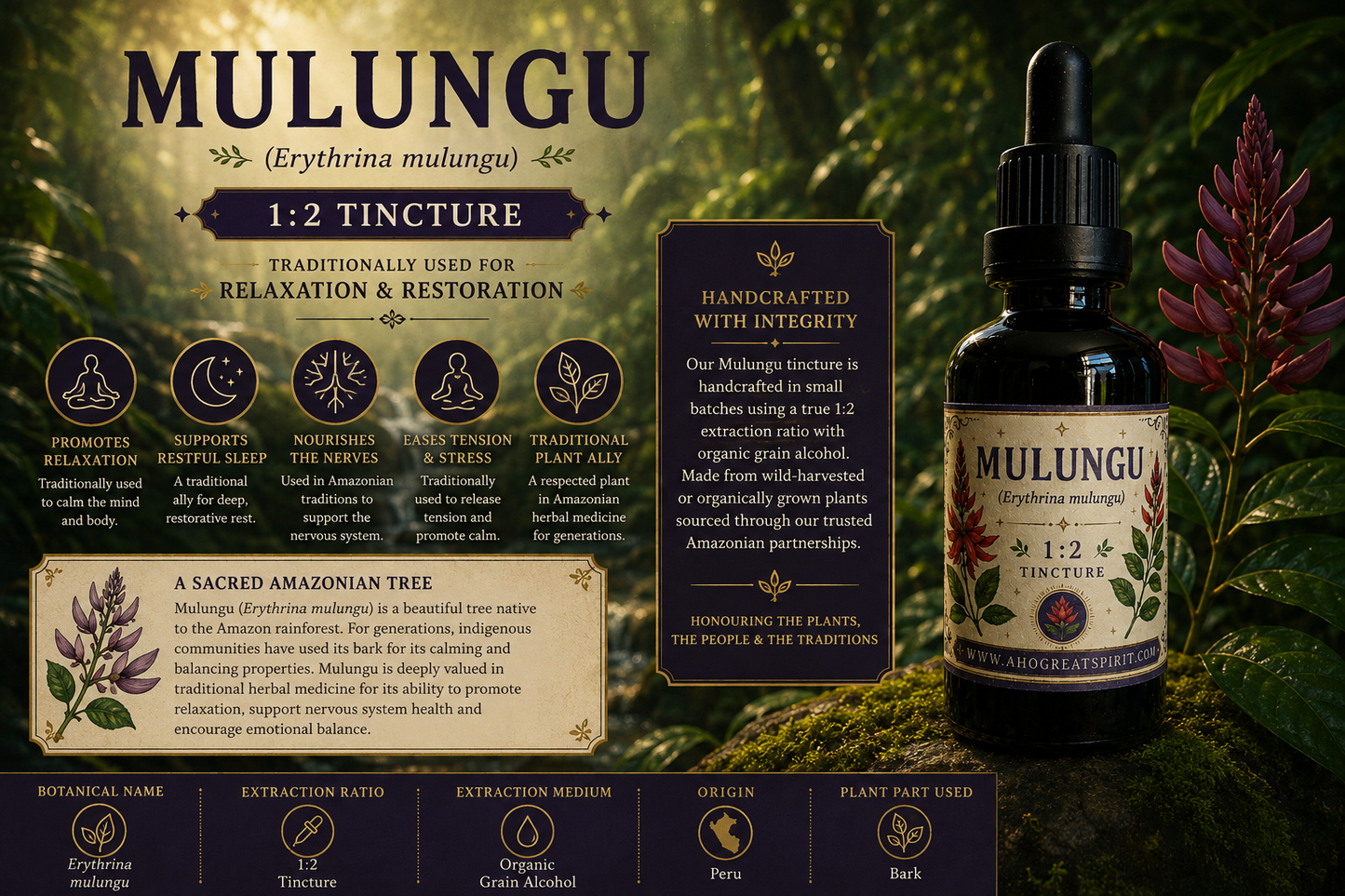 Mulungu (Erythrina mulungu) 1.2 sleep/ anxiety aid