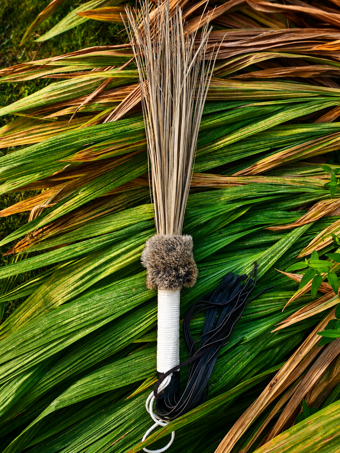 PALM LEAF SHAMANIC RATTLE
