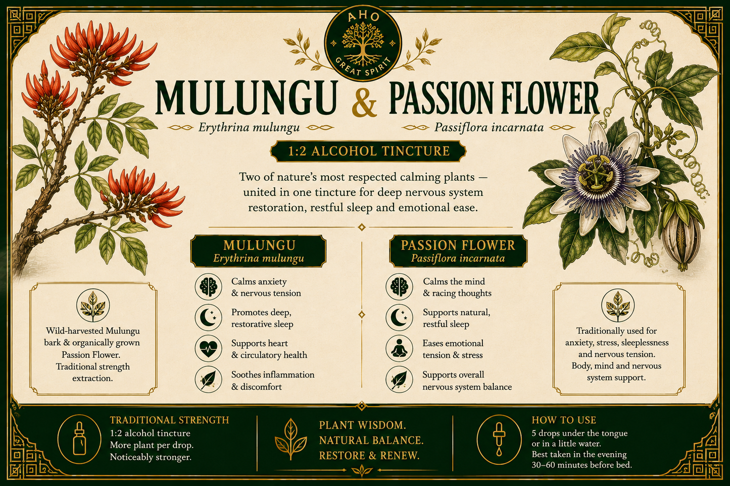Mulungu & Passion flower 1.2 sleep/ anxiety aid