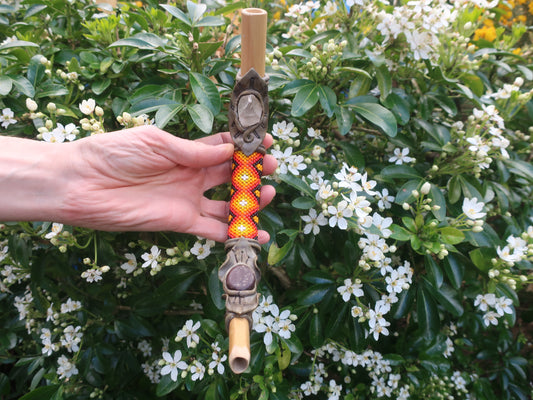 BEADED WOOD SMALL TEPI - BRAZILIAN