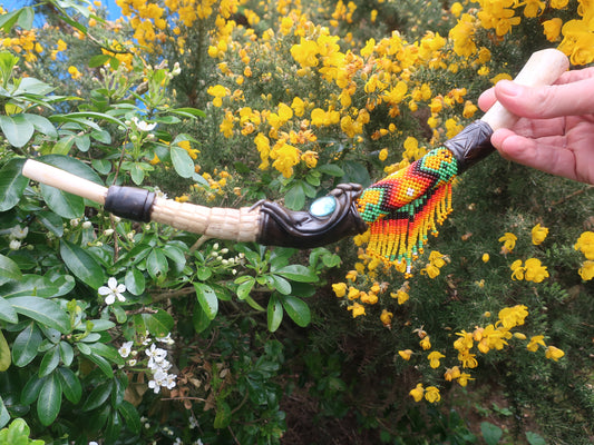 BEADED BONE TEPI - BRAZILIAN