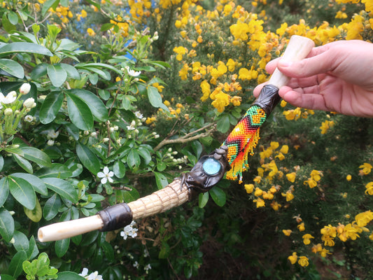 BEADED BONE TEPI - BRAZILIAN