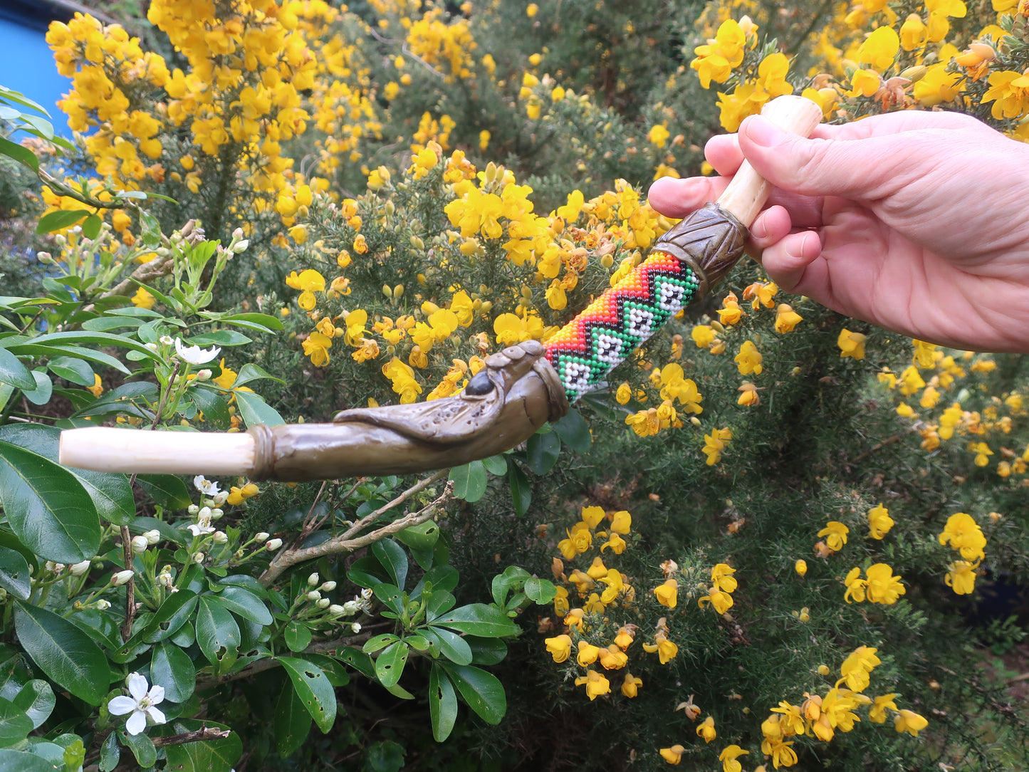 BEADED BONE TEPI - BRAZILIAN