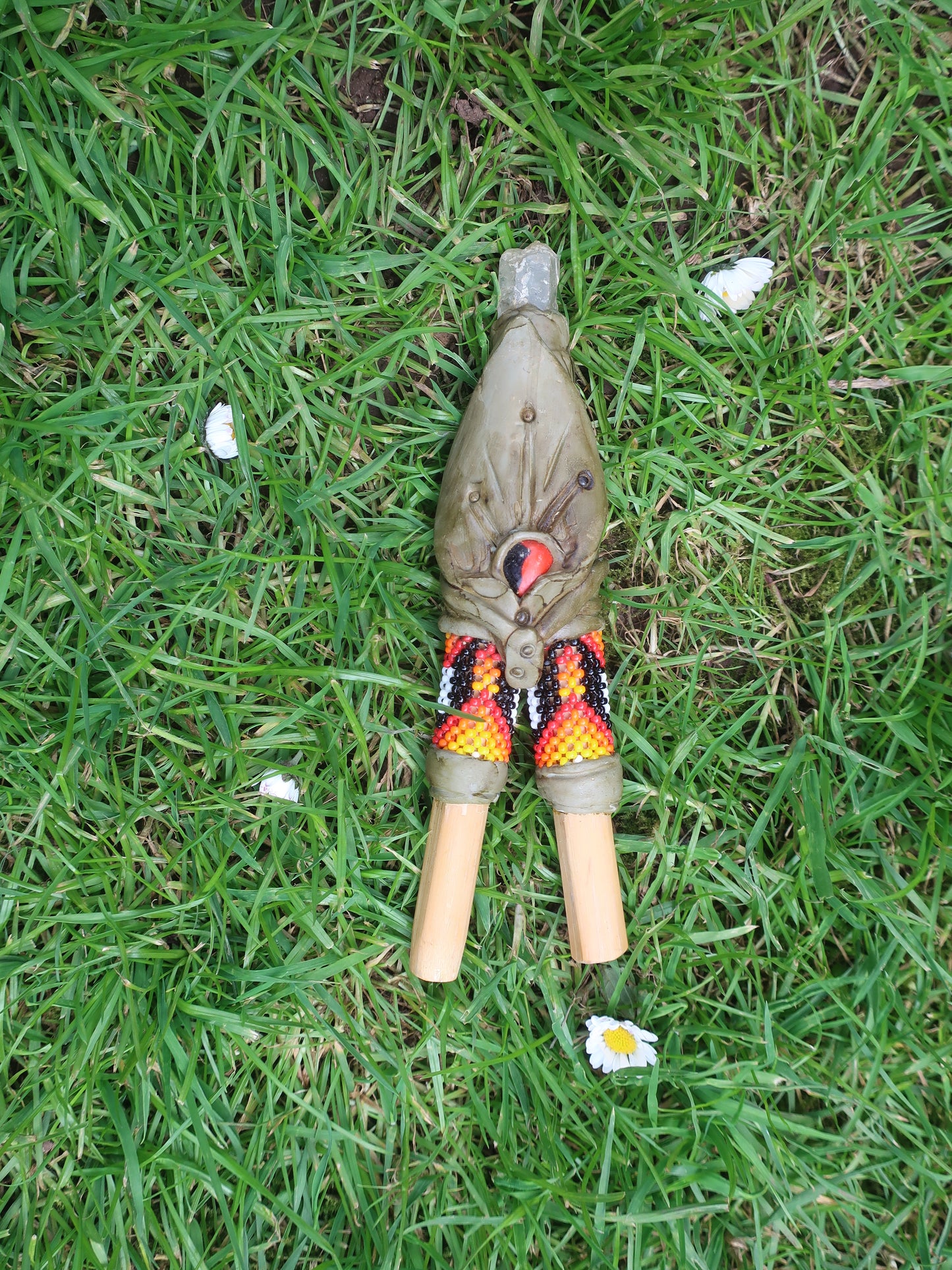 BEADED KURIPE - BRAZILIAN Hapé Snuff Applicator