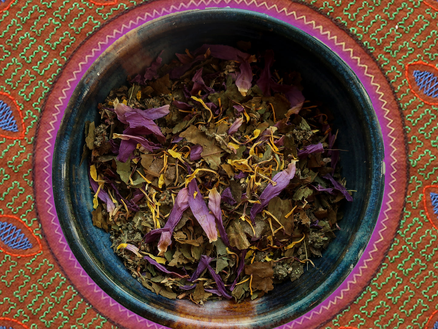 Herbal smoking blend